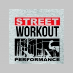 Street Workout Performance čierne teplákové kraťasy s tlačeným logom